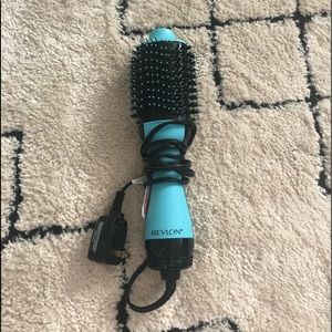 Teal Revlon 2 in 1 Brush and blow dryer